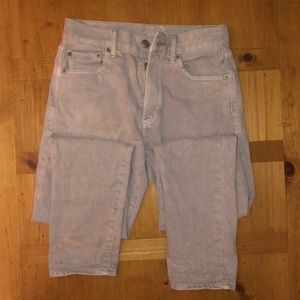 gray american eagle skinny jeans